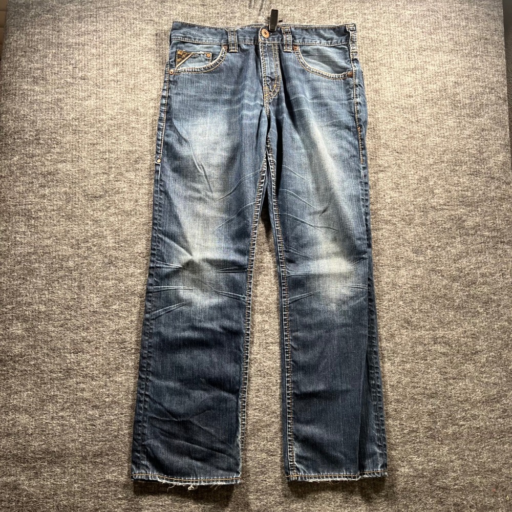 Silver Jeans Co Grayson Straight Leg Mens Blue Denim Jeans 33x32 SJ910F5454
